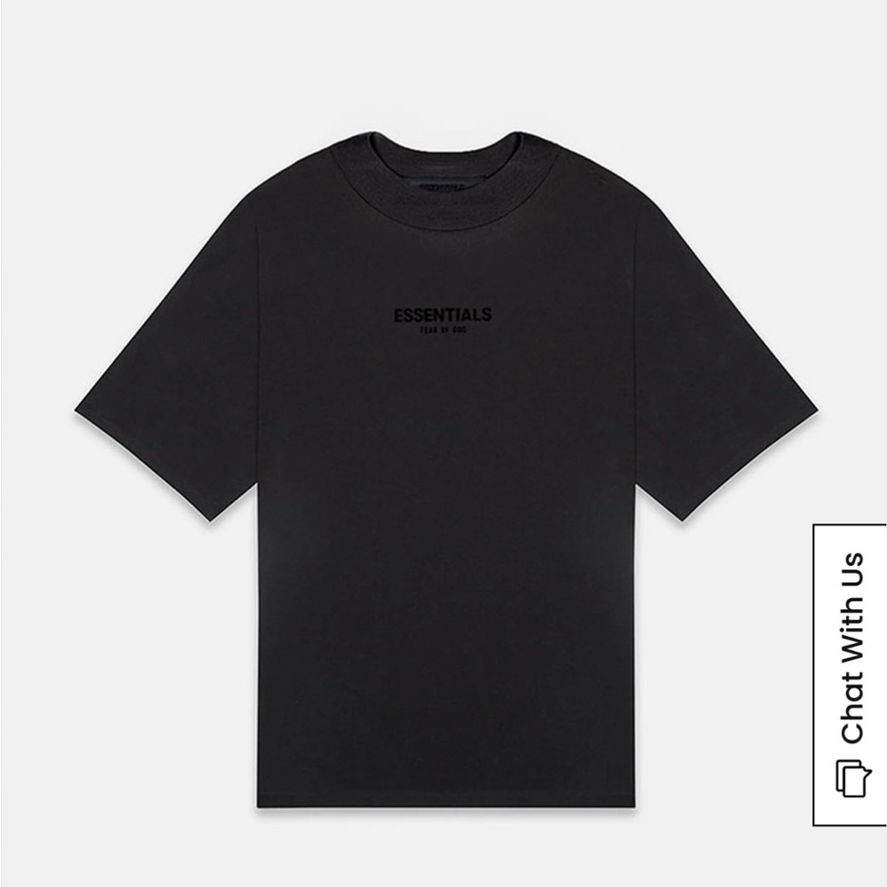 Fear of God Essentials Jet Black T-Shirt
